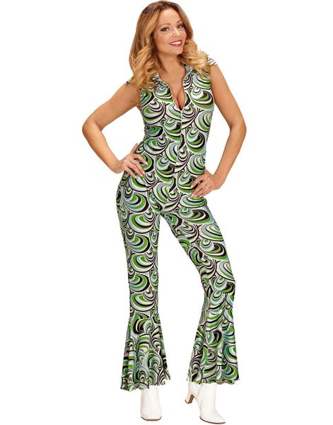 70-tals Retromönster Jumpsuit-dräkt