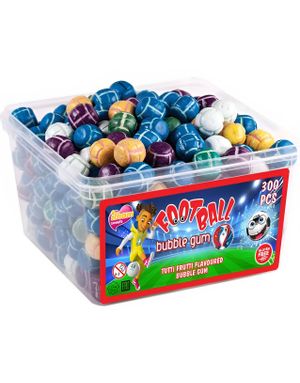 1,5 kg Ilham Football Bubblegum - Fotballformet Tyggegummi med Assorterte Fruktsmaker
