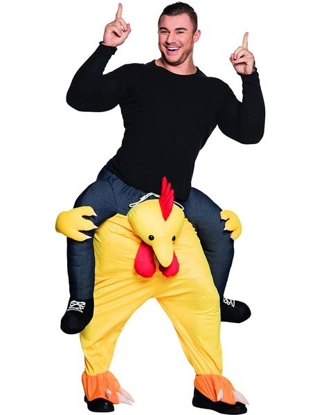 Kyckling Piggyback Unisex Kostym