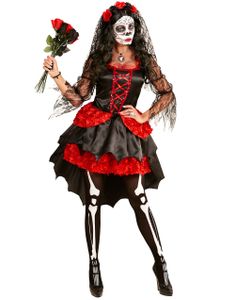 Day of the Dead Damdräkt med Flor