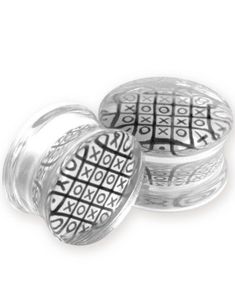 XOXO - Genomskinlig Piercing Plugg