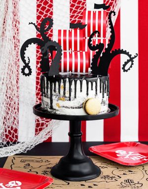 5 Deler Kakepynt med Pirat Tema - Pirates Party