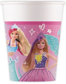 8 stk Pappkrus 200 ml - Lisensiert Barbie