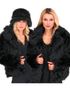Svart Plysjjakke til Dame