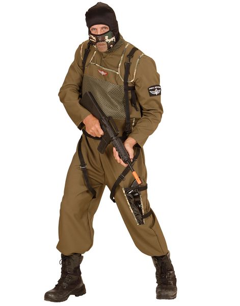 Special Forces - Fallskärmsjägare Maskeraddräkt (Herr)