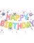 Happy Birthday - Fargerikt Folieballongbanner 395x35 cm
