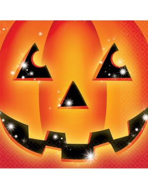 20 stk Halloween Gresskar Servietter 33x33 cm 