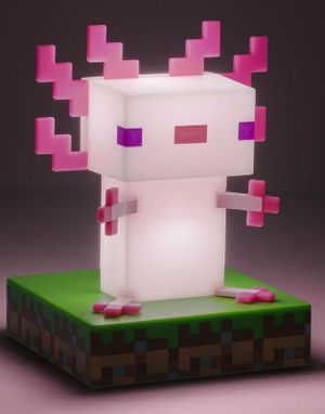 Licensierad Minecraft Axolotl-lampa