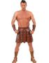 Gladiatorset med Skinnimiterande Kjol och Cuffs