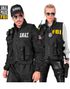 S.W.A.T / FBI / POLICE Vest med 3 Avtagbare Merker til Voksen - L/XL