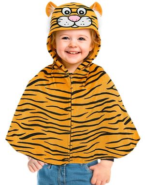 Myk Tiger Poncho til Barn - 1-2 ÅR