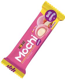 Mochi Snackpack Strawberry Cheesecake - Mochi med Jordbær Ostekakesmak 40 gram - Royal Family (Taiwan)