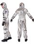 Sølvfarget Astronaut Herrekostyme