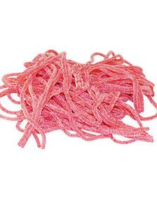 1 kg Sockrad Spagetti med Jordgubbssmak
