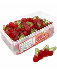 120 st Sweetshop Twin Cherries - Ask med Gelékörsbär 1,08 kg