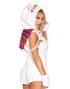 Cuddly Llama - Lama Bodysuit Kostyme til Dame med Hette