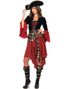 Cruel Seas Captain - Stilig Piratkostyme til Dame - Medium