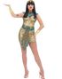 Egyptisk Dronning/Kleopatra Kostyme til Dame - Small