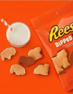 Reese's Dipped Animal Crackers - Sjokolade og Peanøttsmør Kjeks 120 gram (USA Import)