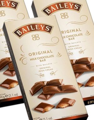 15 st Baileys Original Mjölkchokladkaka 90g - Hel låda 1350 gram