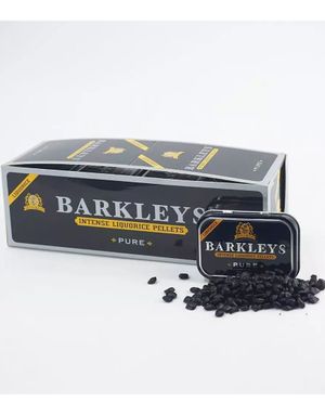 12 st Barkleys Menthol Liquorice Pellets Pure - Intense Små Lakritsdrops - Hela Ask
