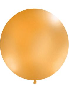 ORANGE Pastellfärgad Rund JUMBO Ballong 1 meter