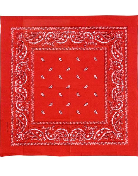 Röd Paisley Bandana