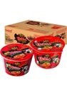 16 st Samyang Buldak Hot Chicken Ramen 2x Spicy Bowl - Hela Lådan 1,68 kg (Korea Import)