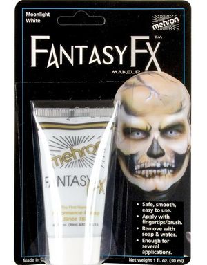 Fantasy F-X Makeup - Water Based - 30 ml - Moonlight White Mehron Ansikts- och Kroppssmink