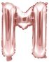 Rose Guldfärgade Bokstavsballonger A-Z - 35 cm