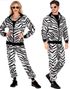 80 Talls Zebra Grilldress til Voksen - XX-Large