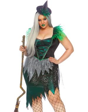Wicked Witch of the West Inspirerad Dräkt med Hatt