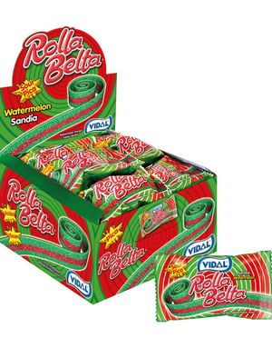 24 stk Vidal Watermelon Rolla Belt / Vingummi med Vattenmelonsmak - Hel Låda