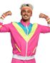 Neon Rosa 80-talls Grilldress med Lommer til Mann