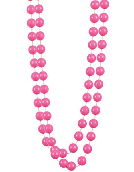 2 Stk Rosa Party Pärlhalsband