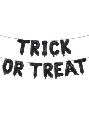 Trick Or Treat Folie Ballong Skrift