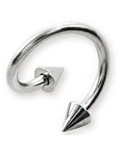 Basic Curve Ögonbrynspiercing med Spike Kulor