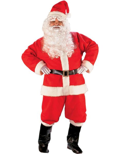 Komplett Jultomtekostym med Peruk