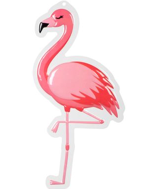 Flamingo Vägg- / Dörrdekoration 50x30 cm - Flamingo Gold