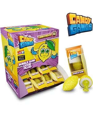 200 stk Lemonidas - Sur Sitrontyggegummi med Fyll i Dispensereske 0,8 kg