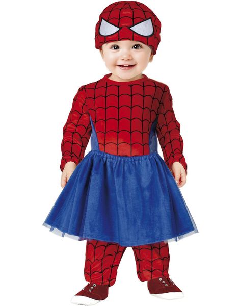 Spiderman Inspirert Jumpsuit Kostymekjole til Baby