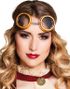 Guldfärgade Runda Steampunk Goggles