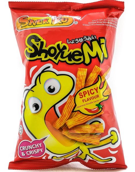 Snek Ku ShoyueMi Spicy Japanese Snack - Sterke Nuddelsnacks 60 gram (Thailand)