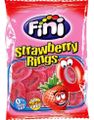 Fini Strawberry Rings - Vingummiringar Med Sur Jordgubbssmak 75 Gram