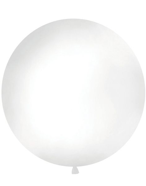 VIT Pastellfärgad Rund JUMBO Ballong 1 meter