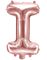 Rose Gullfarget Bokstavballonger A-Z - 35 cm 