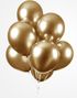 10 stk 30 cm - Glossy Gullfarget Ballonger
