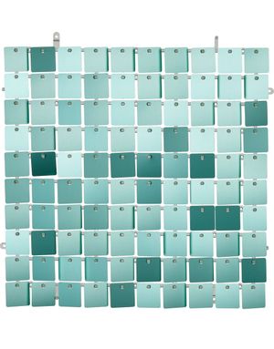 Veggpanel med Paljetter 30x30 cm Turkis - Backdrop/Bakgrunn