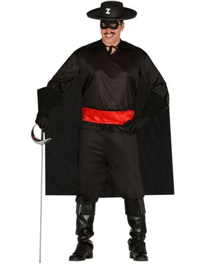 Zorro Inspirerad Herrkostym