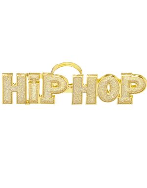 Hip Hop - Justerbar Guldfärgad Ring